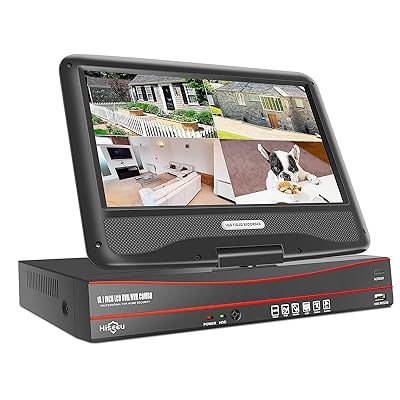 【POE録画機 】製NVR poe給電 屋外 有線 監視カメラ 10インチモニター付きNVR 双方向音声 屋内外対応 暗視撮影 動体検知 常時録画 スマホ/パソコン遠隔監視 アプリ通知 監視カメラ・Poe録画機 (電源ありません)|とりま商店
