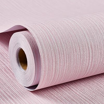 壁紙消印60cm×10m はがせる壁紙 奥ふかさの強化因子 立体感 御前上等縞飾りつけ 雨合羽 防汚 耐熱 リメイクシートDIY かざり付ける腰掛け御茶の間 臥し所 バス発着場 壁 調度品 (さくら色)