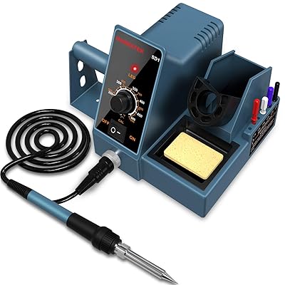 はんだごて60W ハンダゴテ 合わせる能力のあるな気温活動の領域200°C-480°C 錫線、感電押しとどめる役立つこと付き添い人 PSE公許 SD1