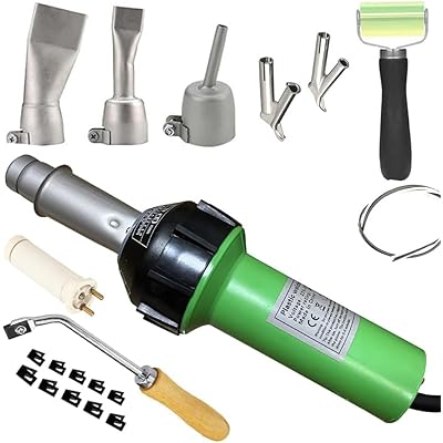 H\u0026B物の具 1400W 溶着熱風機 ヒートガン ホットエアーガン 熱風溶接機 ヒーティングガン ヒーティングツール 内装用 手持ち 静電気押しとどめる腹積もり 持ちはこび型 機敏さノズル 携帯型 ミニ 体温合わせる能力のある 熱処理 取りつくろう 溶接 DIY進め方, ハンドスロ