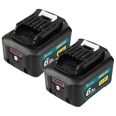 マキタ BL1015 10.8V 互換 バッテリー 6.0Ah ２個セット BL1015 BL1050 BL1060 対応 リチウムイオンバッテリ互換電池 マキタ10.8v掃除機対応 電動工具電池 残量指示付き (WTL1015 6A)