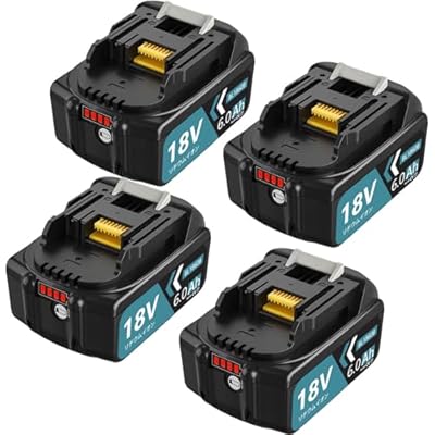 互換 マキタ バッテリー 18V 6.0Ah BL1860B 【4個セット】マキタ 18V バッテリー bl1860b bl1820 bl1815 bl1840b bl1830b bl1890b 対応 6000Ah大容量 マキタ 電動工具用リチウムイ｜とりま商店
