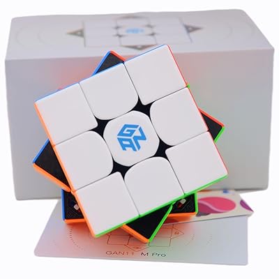 GAN11M Pro 3x3 ステッカー受け答え磁気スピードパズルマジックキューブブラックGAN11 M Pro 3x3 引きくらべる用