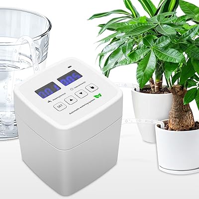 アップグレード USB自動散水タイマー DIY プログラム可能 灌漑システム 室内植物 温室 散水システム（電池は含まれていません）