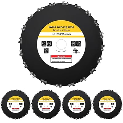 草刈り機 替え刃 草刈り機の刃 超硬炭化 草刈り刃 チップソー 替刃 230mm×20P 園芸/庭/部屋の入り口 除草 荒れ場用 (230MM*20P, 5枚組)