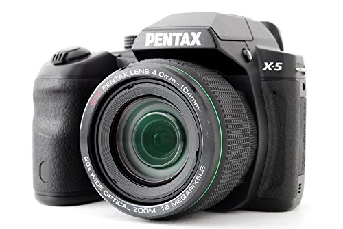 【中古】PENTAX X-5 古典派音楽黒いこと 1,600万絵素 超広角-超望遠望遠レンズ 単3型独居室遣りかた デュアル手ぶれ手を加える 弾丸道路連写 X-5 CLASSIC BLACK 12764