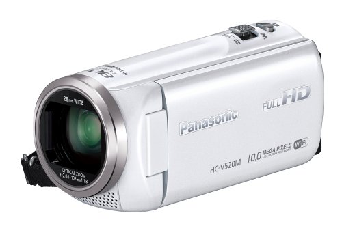 【中古】パナソニック デジタルハイビジョンビデオカメラ V520 内蔵記憶装置32GB サクラ色 HC-V520M-P