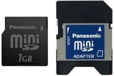 【中古】パナソニック RP-SS01GBJ1K 1GB miniSDカード