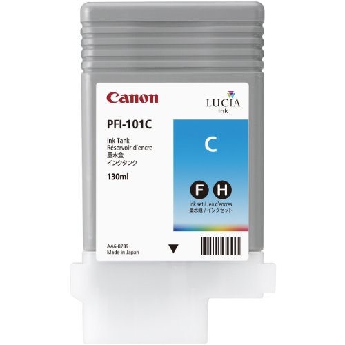 【中古】Canon 純正インクタンク シアン PFI-101C 0884B001