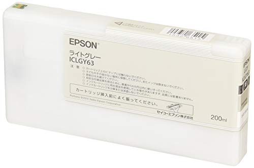 【中古】エプソン PX-H6000用インクカートリッジ200ml ライトグレー