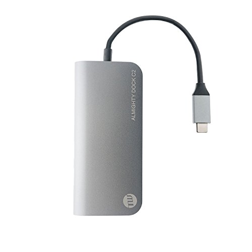 【中古】TUNEWEAR ALMIGHTY DOCK C2 マルチ USBこしき Ethernet 4K Mini DisplayPort 空白文字薄墨色 TUN-OT-000042