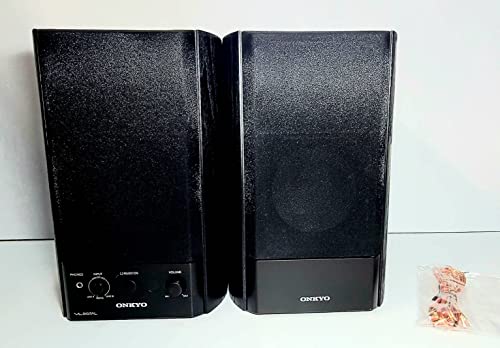【中古】ONKYO WAVIO パワードスピーカーシステム 40W+40W GX-500固定ディスク(B) 黒いこと