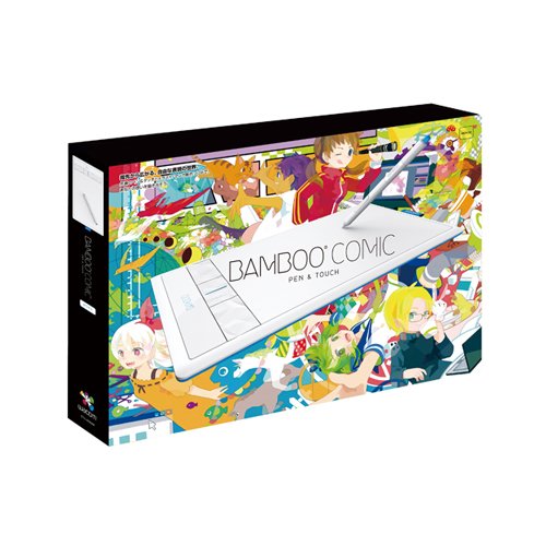 【中古】Wacom ペンタブレット Mサイズ ホワイト イラスタMini&コミスタMini付属 Bambooコミック CTH-670/W2