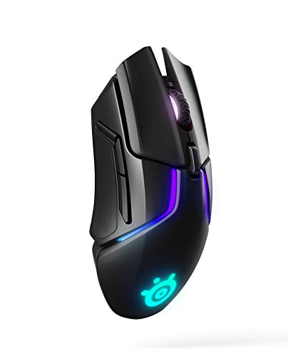 【中古】SteelSeries Rival 650 Quantum Wireless Gaming Mouse - Rapid Charging Battery - 12,000 CPI TrueMove3+ Dual Optical Sensor - Low 0.5 Lift-off Distance - 256 Weight Configurations - 8 Zone RGB Lighting
