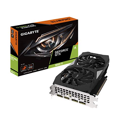 【中古】GIGABYTE NVIDIA GeForce GTX 1660Ti 積み上げる グラフィックゲーム盤 6GB WINDFORCE 2X 気違い模範例 GV-N166TOC-6GD