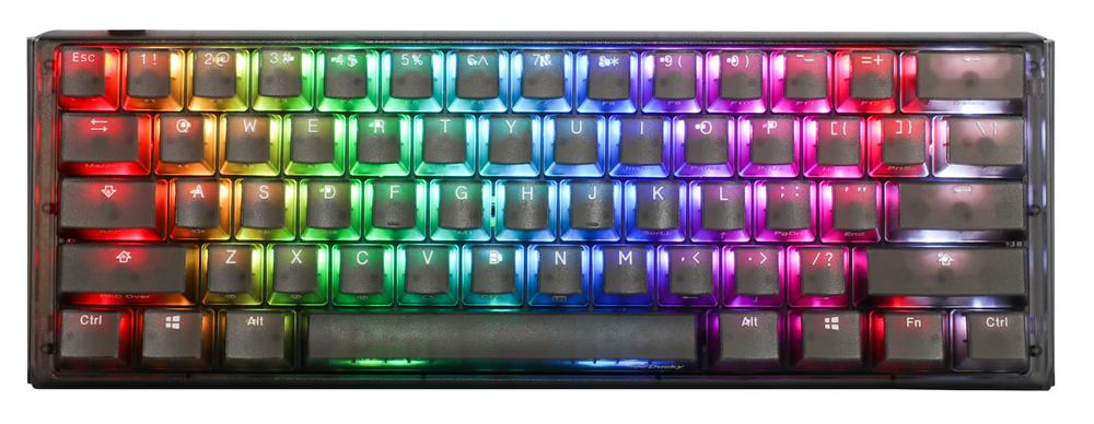 【中古】Ducky Channel Ducky One 3 Mini Aura せつ然たる黒いこと 60 Percent熱っぽい切りかえる RGB LED ダブル打つこと PBT 機械的鍵盤 Kailh Jellyfish Linear
