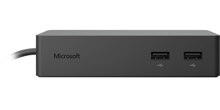 【中古】 Surface ドック Dock/イーサネット/オーディオ/Mini DisplayPortx2/ USB 3.0x3 (整備済み品)