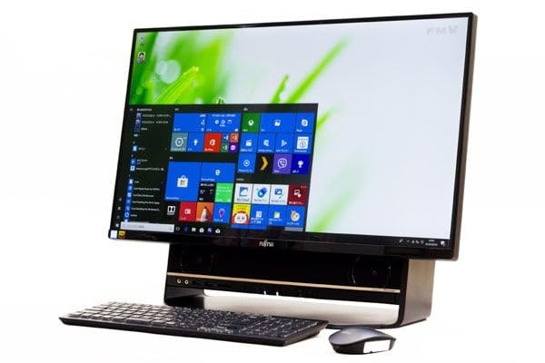 【中古】(整備済み品)高性能 多機能一体型 狭額縁 パソコン FMV ESPRIMO FH90 第6世代 Core i7-6700HQ メモリ8GB SSD128GB+HDD3TB 27型 非光沢FHD 1080p IPS 昇降式カメラ搭載 MS Office 2019 Windows 11 省スペースPC (整備済み品)