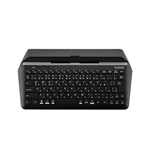 【中古】エレコム 鍵盤 Bluetooth マルチデバイス (Windows、Mac、iOS、Android相応う) 照明ランプ付 黒いこと TK-DCP01BK
