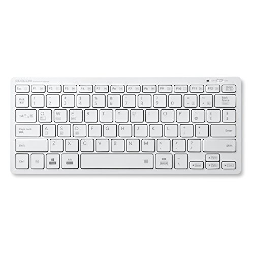 【中古】エレコム Bluetooth 鍵盤 パンタグラフ式 軽さ マルチos相応う iPad Surface Chromebook 白いこと TK-FBP102WH
