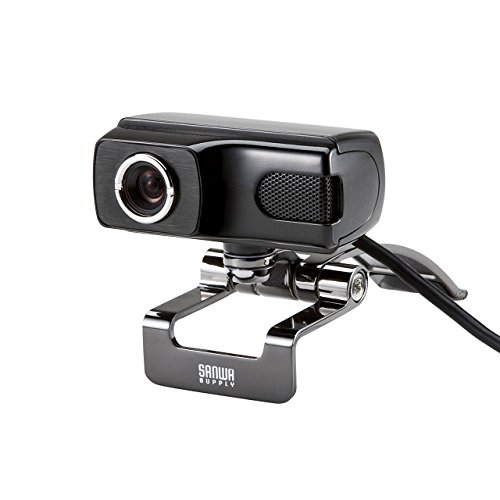 【中古】サンワサプライ WEBカメラ Full HD対応500万画素 マイク内蔵 Skype対応 CMS-V40BK