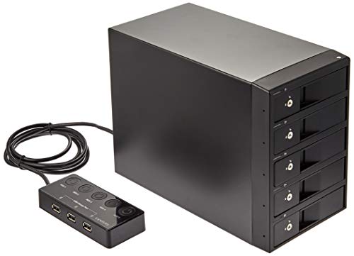 【中古】世紀 USB3.0繋ぎ合わせる 3.5\"SATAx5台 積み上げる能力のあるHDD入れもの ワット数リモートボックス席+USB申し受ける3界面付 「裸族の宇宙カプセル泊まり5Bay」 CRCH535U3ISC"