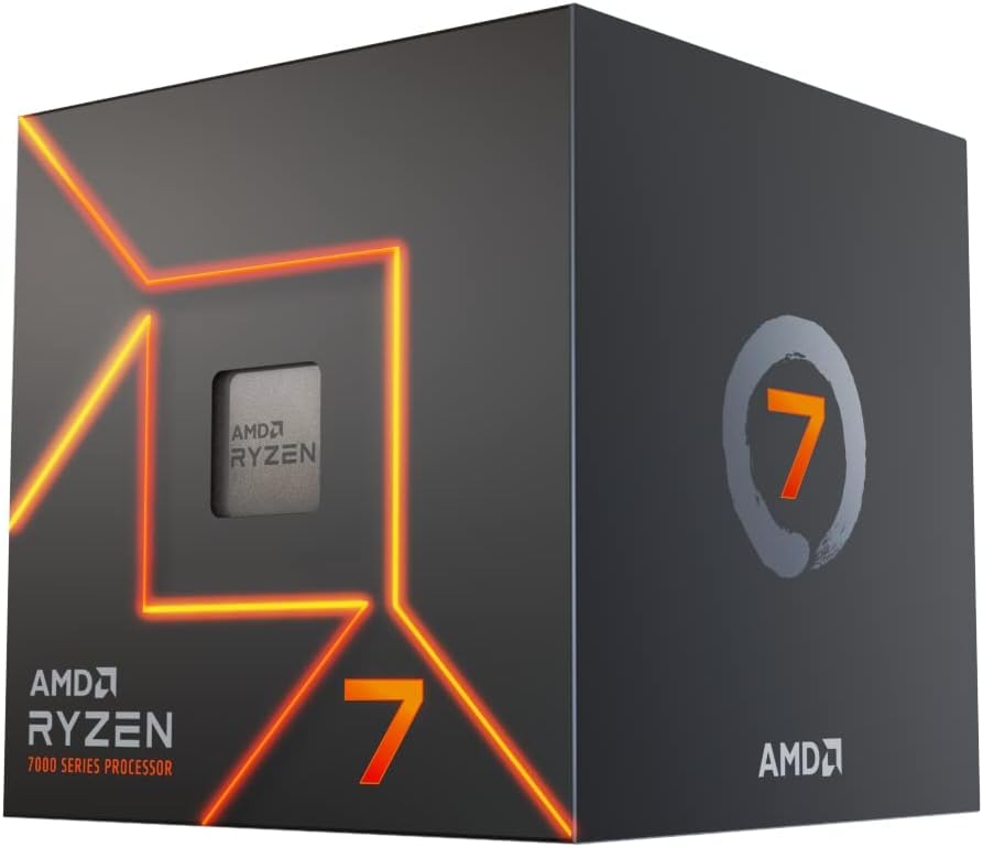 【中古】AMD Ryzen 7 7700, with Wraith Prism Cooler 3.8GHz 8中核グループ / 16スレッド 40MB 65W 100-100000592BOX  [並行輸入品]