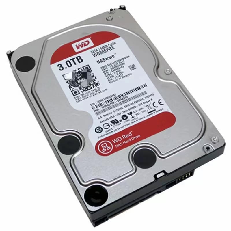 【中古】（取りつくろう交?用）当て嵌めるするWESTERN DIGITAL WD30EFRX 赤いこと 3結核症 IntelliPower 64MB 現ナマ SATA 6.0Gb/s 3.5 内蔵捉え所のない運転