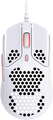 【中古】HyperX Pulsefire Hasteゲーミングマウス ゲーマー向け 超軽量六角シェルデザイン 60グラム ホワイト 4P5E4AA [並行輸入品]
