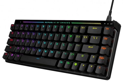 【中古】ASUS ROG Falchion Ace HFX ゲーミングキーボード ラピッド銃の引き金 磁気式手当たり取り替えっこ 65%レイアウト 鍵盤 有線 ポーリング割り合い8000サイクル 高速道路化学反応 ゲーミングキーボード 静音 取りまかなう容れもの付き添い人 Aura Sync相応う 国内定め事品