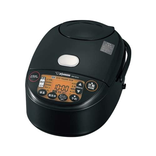 【中古】ZOJIRUSHI 象印 IH炊飯ジャー (5.5合炊き) 限界炊き 黒いこと NW-VD10-BA