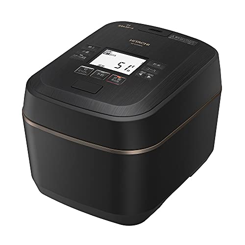 【中古】日立 炊飯器 5.5合 圧力&スチームIH 蒸気カット RZ-W100EM K 漆黒 八代目儀兵衛 監修 日本製 大火力 沸騰鉄釜 ふっくら御膳