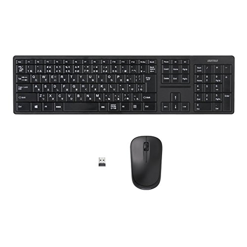【中古】iBUFFALO 無線電話(2.4GHz)鍵盤\u0026二十日鼠仕掛ける 黒いこと 【FINAL FANTASY XIV 青天井のイシュガルド 動くこと突きとめる済】 BSKBW10SBK