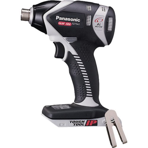 【中古】パナソニック(Panasonic) 充電インパクト EZ75A1 デュアル (14.4V/18V対応) スリム幅61mm IP56 本体のみ(電池パック・充電器・ケース別売) インパクトドライバー グレー EZ75A1X-H