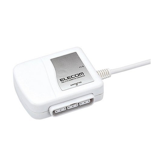 【中古】【2006年モデル】ELECOM ゲームパッドコンバータ USB接続 プレステ/プレステ2コントローラ対応 1ポート JC-PS101UWH