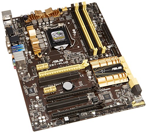 【中古】ASUSTeK Intel Z87チップセット搭載マザーボード Z87-PLUS 【ATX】