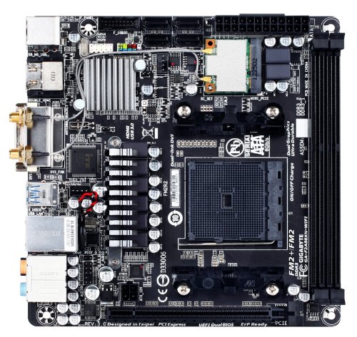 【中古】GIGABYTE マザーボード AMD A88X FM2/FM2+ Mini-ITX GA-F2A88XN-WIFI