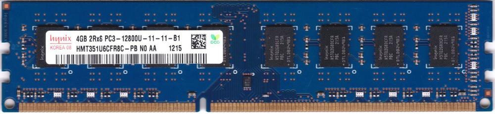 【中古】Hynix 4GB PC3-12800 DDR3- 1600MHz non-ECC Unbuffered CL11 240-Pin DIMM HMT351U6CFR8C-PB by Hynix [並行輸入品]