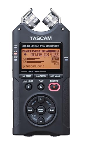 【中古】TASCAM(タスカム) DR-40 VER2-J 4ch リニアPCMレコーダー 24bit/96kHz ハイレゾ ハンディレコーダー Youtube ASMR 音楽 野鳥 鉄道録音|とりま商店