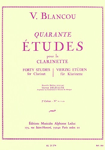 【中古】Alphonse Leduc ウィットナー ブランク : 40の練習曲 第二巻 (クラリネット教則本) ルデュック出版 7,847円