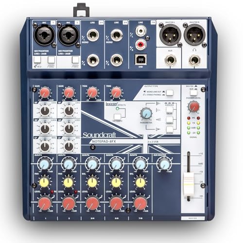 【中古】SOUNDCRAFT (サウンドクラフト) Notepad-8FX コンパクトアナログミキサー USBオーディオインターフェース搭載 【国内正規品】｜とりま商店