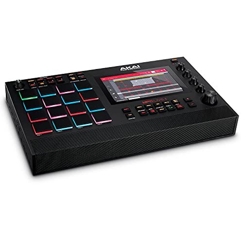 【中古】Akai Professional MPC Live II スタンドアローン MPC ドラムマシン サンプラー ビートメーカー 充電式バッテリー スピーカー内蔵ドラムパッド シンセエンジン タッチスクリーン搭載 Native Instrumentsとの統合｜とりま商店