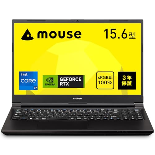 【中古】mouse K5 【3年引き受ける】万覚え帳マイコン(15.6in 盛りだくさん固定ディスク Core i7-12650H RTX 2050 32GB記憶装置 500GB SSD Windows 11 画像まとめ上げる 商行為 テレ細工物) K5I7GM50BK3SIW1AZ