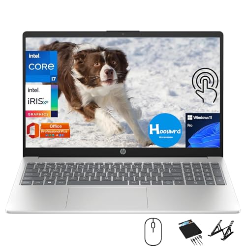 【中古】HP(エイチピー) ビジネス用タッチスクリーンノートパソコン。Win 11 Pro & MS Office、15.6インチFHDディスプレイ、Intel i7-1255U(10コア)、64GB RAM、2TB SSD、HDウェブカメラ、外付けDVDドライブ付き Hoouwrd Accessoire。