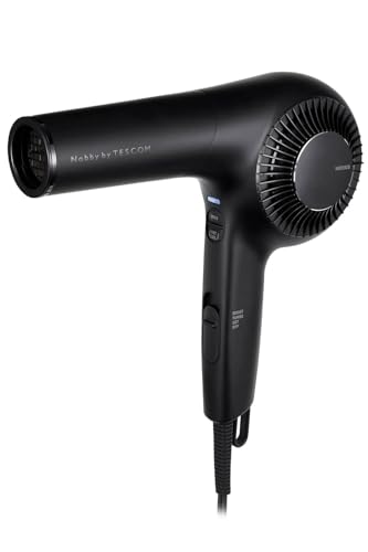 【中古】テスコム ドライヤー 防護イオン いけ図図しい量 大風速 速乾 冷ややかさ風 Nobby by TESCOM 吊りひも長1.7m 黒いこと NIB500B-K