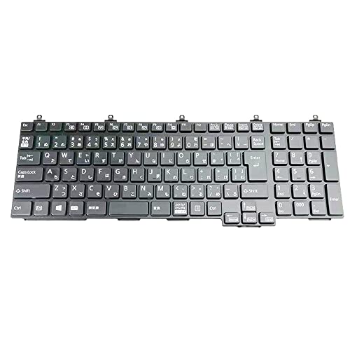 【中古】日本語 JP JA ノートパソコンのキーボード に適合する Fujitsu LifeBook A577/T A577/TW A577/TX A577/V A577/VW A577/VX 黒 テンキーボードあり 中古