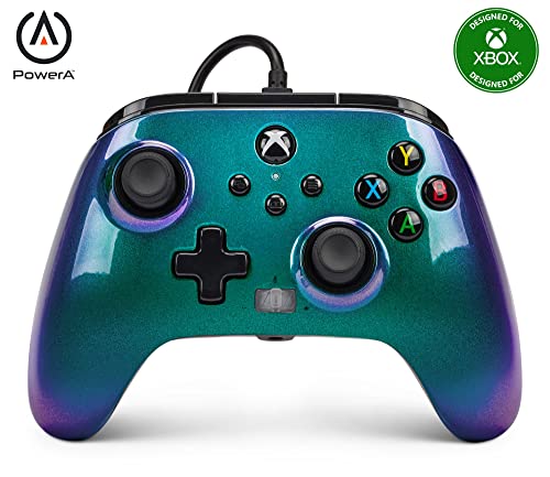 【中古】【国内正規品 ２年保証】PowerA エンハンスド 有線 コントローラー アークライトニング 二重振動機能 背面ボタン Xbox Series X|S Xbox One, PC Windows 10/11 用(公式ライセンス取得) 1521745-02