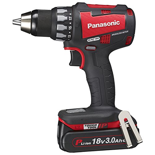 【中古】パナソニック(Panasonic) 申し受けるせん孔機１番ウッド EZ74A2 デュアル( 14.4V/18V相応う) 回転させる数備え付ける役立つこと サイディングφ80粍(18V時) IP56 18V軽さ3.0Ah蓄電池容器に並べる×2個・申し受ける器・容れもの付 赤いこと EZ74A2PN2G-R