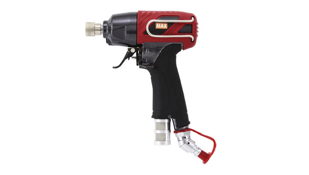 【中古】MAX 高圧エアインパクトドライバー HF-ID7P1-G レッド×ブラック