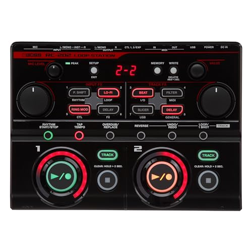 【中古】BOSS ボス ループステーション RC-202 テーブルトップルーパー 2トラック クラブ/エレクトロニカ/ビートボックス ブラック 黒 Loop Station